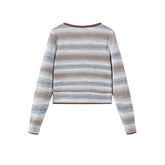 Women's Color Stripe Lyocell Knit Pullover
